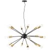 Brilliant Dree Pendant Light black, 18-light sources