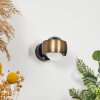 Sapri Wall Light antique brass, black, 1-light source