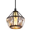 Globo LOIS Pendant Light brass, black, 1-light source