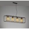 Fischer & Honsel Caydo Pendant Light black, 4-light sources