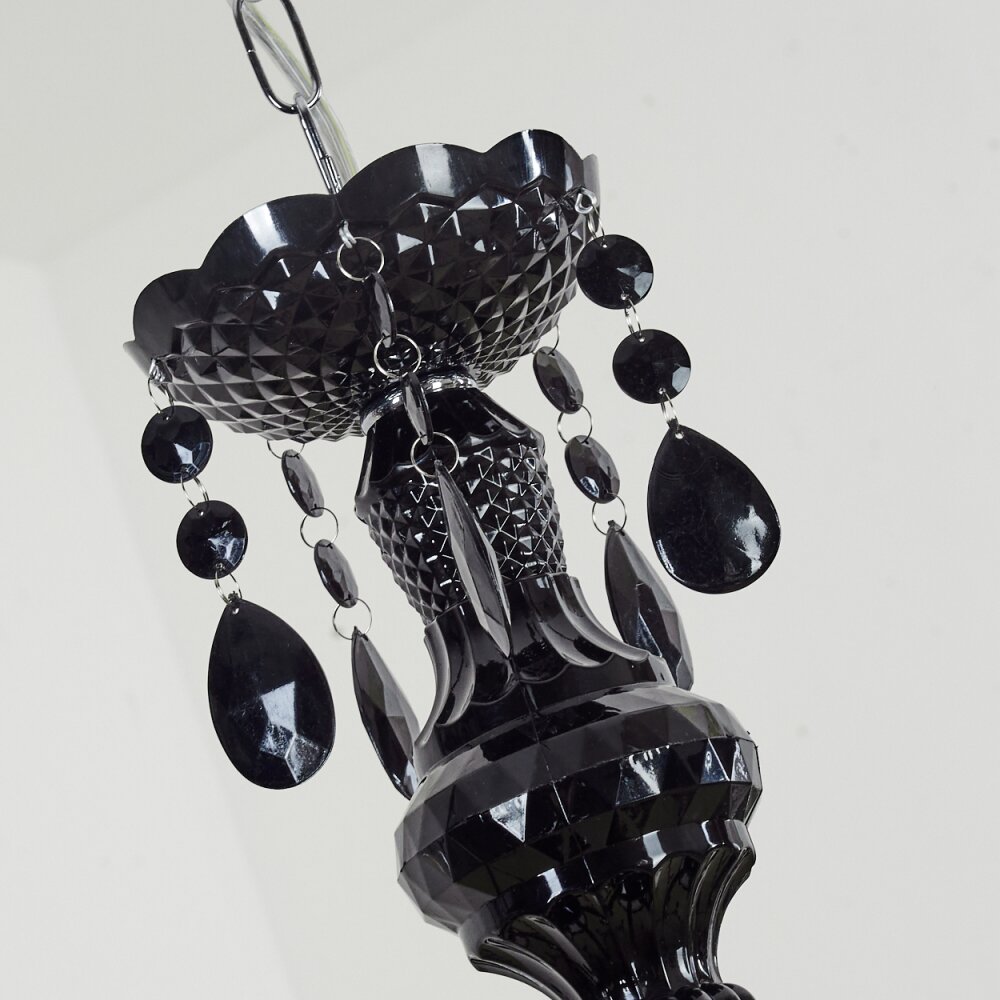 Malmback chandelier chrome, black, 6-light sources