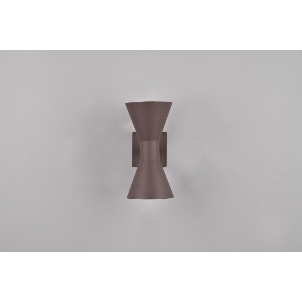 Trio Ardas Outdoor Wall Light rust-coloured, 2-light sources