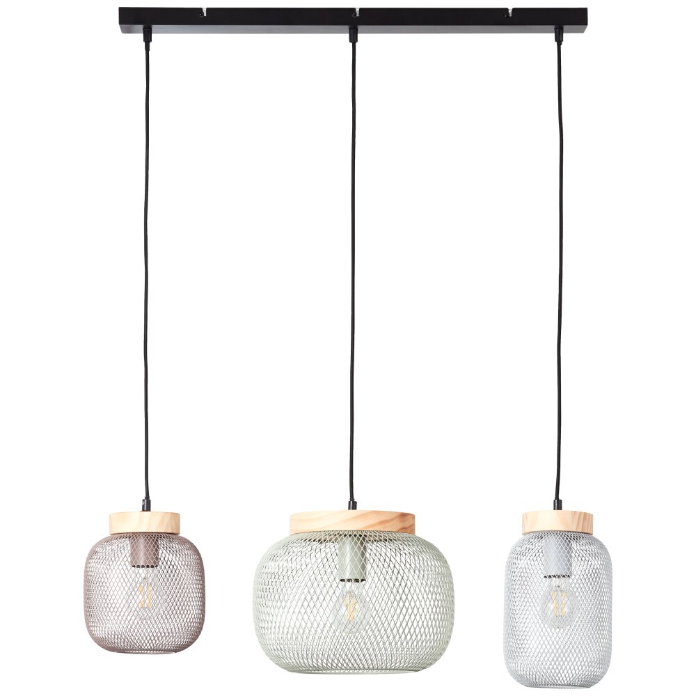 Brilliant Giada Pendant Light black, 3-light sources