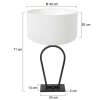 Steinhauer Stang Table lamp black, 1-light source