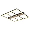 Globo FROOMY Ceiling Light LED Wood like finish, black, 1-light source