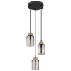 Globo REID Pendant Light black, 3-light sources