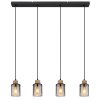 Globo REID Pendant Light black, 4-light sources