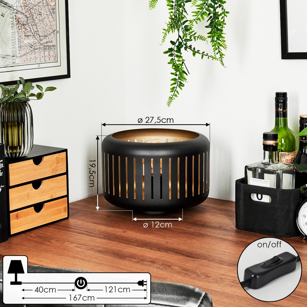 Fournie Table lamp black, 1-light source
