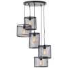 Brilliant Maze Pendant Light black, 5-light sources