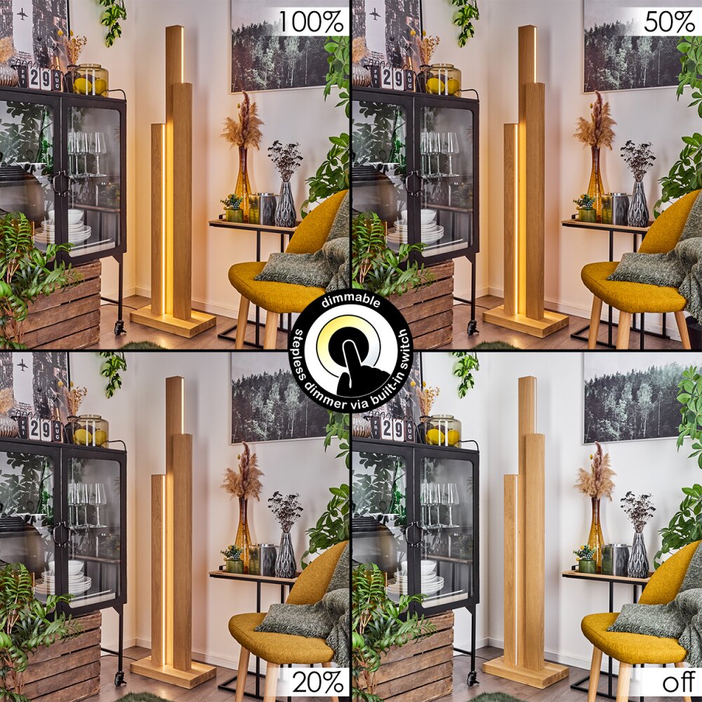 Tejedor Floor Lamp LED Ecru, 3-light sources