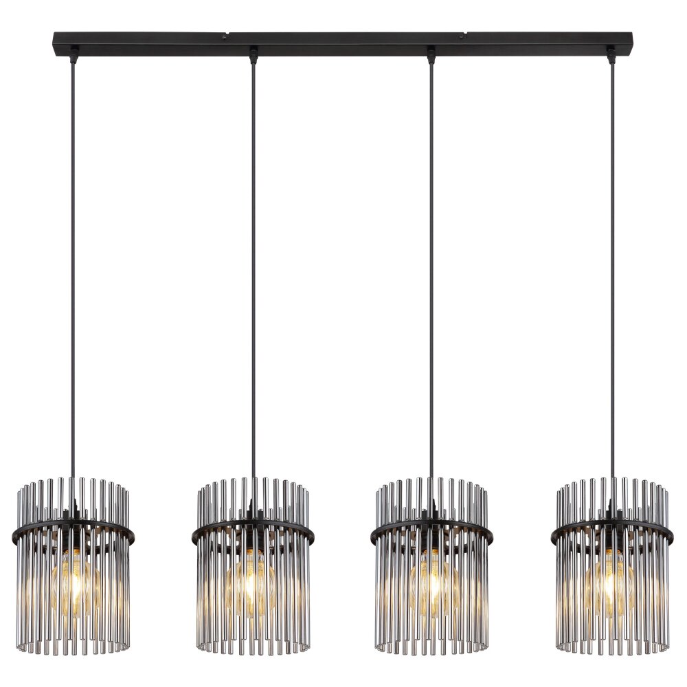 Globo GORLEY Pendant Light black, 4-light sources