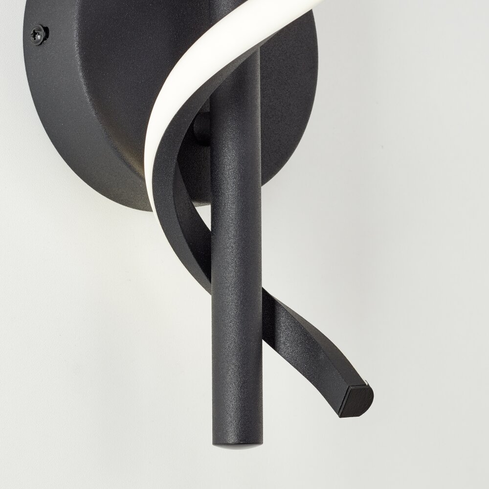 Brilliant Eunice Wall Light LED black, 1-light source