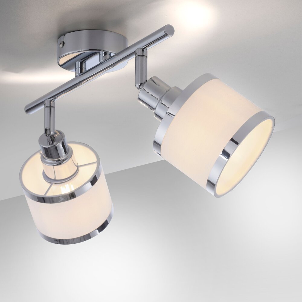 Leuchten-Direkt ACCOR Ceiling Light silver, 2-light sources
