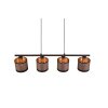 Reality DAVOS Pendant Light Taupe, 4-light sources