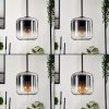 Lauden Pendant Light glass 15 cm clear, Smoke-coloured, 3-light sources