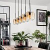 Lauden Pendant Light glass 15 cm Amber, clear, 5-light sources