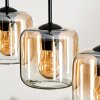 Lauden Pendant Light glass 15 cm Amber, clear, 5-light sources