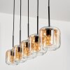 Lauden Pendant Light glass 15 cm Amber, clear, 5-light sources