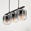 Lauden Pendant Light glass 15cm Smoke-coloured, 3-light sources