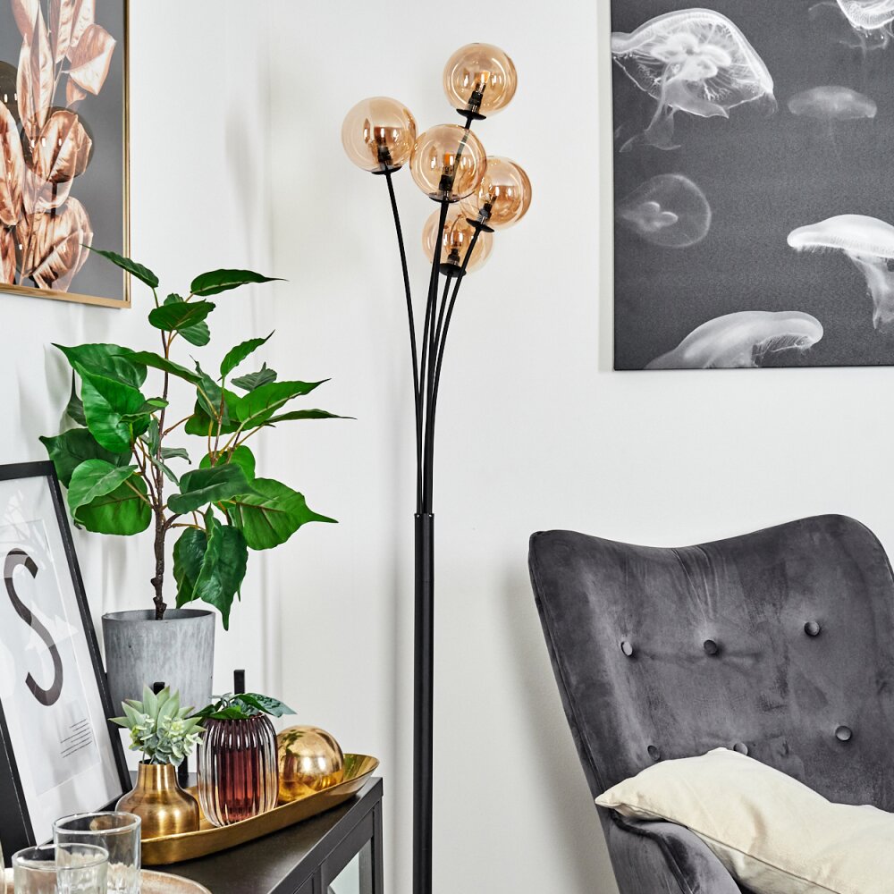 Bernado Floor Lamp black, 5-light sources