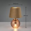 Reality JONNA Table lamp amber, 2-light sources