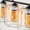 LAUDEN Pendant Light - glass Amber, clear, 4-light sources