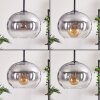 APEDO Pendant Light - glass clear, Smoke-coloured, 5-light sources