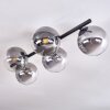 CHEHALIS Ceiling Light clear, Smoke-coloured, 5-light sources