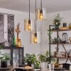 PARANE Pendant Light - glass Amber, 3-light sources