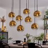 KOYOTO Pendant Light - glass gold, clear, 8-light sources