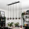 GASTOR Pendant Light - glass chrome, Smoke-coloured, 5-light sources