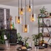 PARANE Pendant Light - glass Amber, 5-light sources