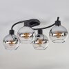 KOYOTO Ceiling Light - glass chrome, clear, Smoke-coloured, 4-light sources