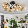 CHEHALIS Ceiling Light Amber, clear, 6-light sources