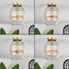 APEDO Ceiling Light - glass brass, 1-light source