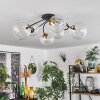 CHEHALIS Ceiling Light - glass gold, black, 6-light sources