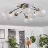 CHEHALIS Ceiling Light - glass gold, black, 6-light sources