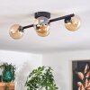 CHEHALIS Ceiling Light - glass Amber, 4-light sources