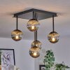 CHEHALIS Ceiling Light - glass Smoke-coloured, 5-light sources