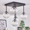 CHEHALIS Ceiling Light - glass clear, 5-light sources