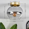 APEDO Ceiling Light - glass brass, 1-light source