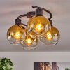 KOYOTO Ceiling Light - glass gold, clear, 4-light sources