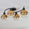 KOYOTO Ceiling Light - glass gold, clear, 4-light sources