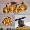 KOYOTO Ceiling Light - glass gold, clear, 4-light sources