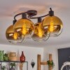 KOYOTO Ceiling Light - glass gold, clear, 4-light sources