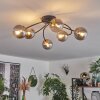 CHEHALIS Ceiling Light - glass gold, black, 6-light sources