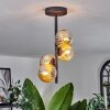 CHEHALIS Ceiling Light - glass Amber, 4-light sources