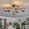 CHEHALIS Ceiling Light - glass gold, black, 6-light sources