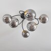 CHEHALIS Ceiling Light - glass gold, black, 6-light sources