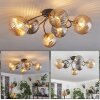 CHEHALIS Ceiling Light - glass gold, black, 6-light sources